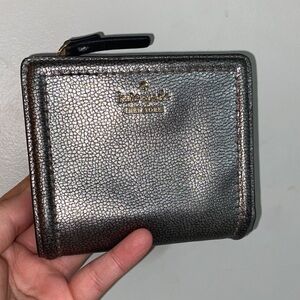 Kate Spade Silver Textured Wallet